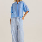 Wilder Seam Blouse - Cornflower