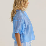 Wilder Seam Blouse - Cornflower