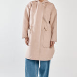 Maxi Hooded Coat - Soft Oat