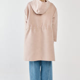 Maxi Hooded Coat - Soft Oat