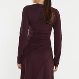Jade Seamed Jersey Dress