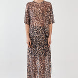 Oxley Print Mesh Tee - Animal