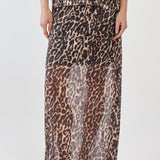 Oxley Print Mesh Skirt - Animal
