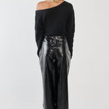 Kiara Asymmetric Knit - Black