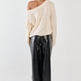Kiara Asymmetric Knit - Cream