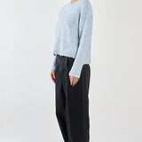 Marli Boxy Rib Knit - Pale Blue