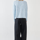 Marli Boxy Rib Knit - Pale Blue