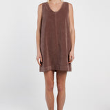 Parco Cord Shift Dress - Mushroom