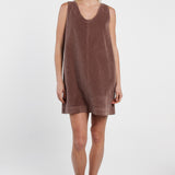 Parco Cord Shift Dress - Mushroom