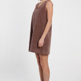 Parco Cord Shift Dress - Mushroom