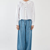 Gypsy Large Collared Shirt - White