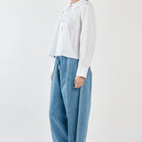 Gypsy Large Collared Shirt - White