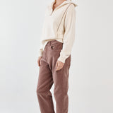 Esti Pointelle Zip Up Knit - Cream