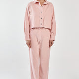 Parco Cord Straight Jean - Dusty Pink