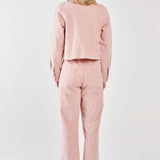 Parco Cord Straight Jean - Dusty Pink