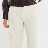 Nuala Wide Leg Jean - Parchment