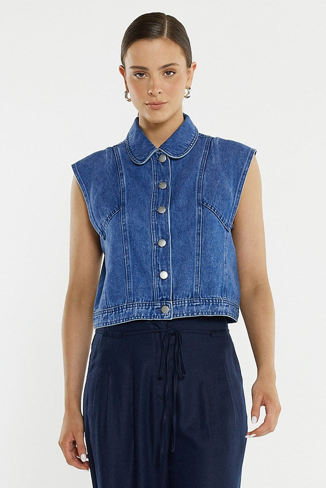 Christian Denim Vest