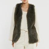 Riya Fur Gilet
