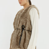 Riya Fur Gilet