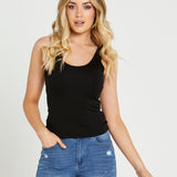 Cassie Singlet - Black