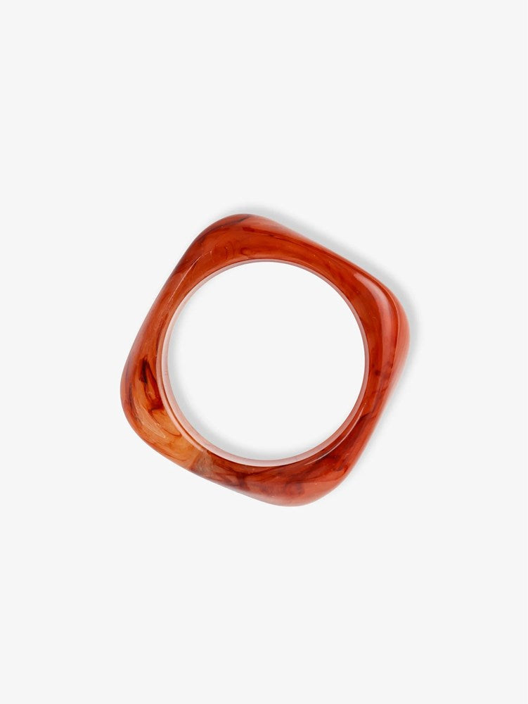 Angular Cuff Bangle - Amber