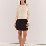 Azalea Wrap Sweater - Cream