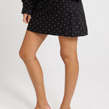 George Spot Mini Skirt - Black/White