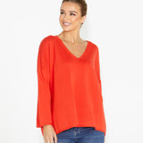 Angelina Reversible Knit - Red