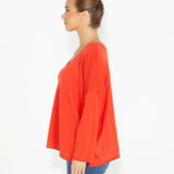Angelina Reversible Knit - Red