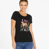Kingsley Printed Tee - Black