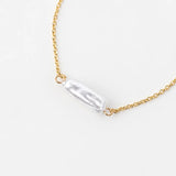 Orbit Baroque Pearl Bracelet - Gold