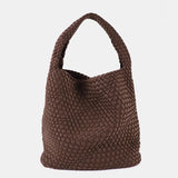 L&S Layla Woven Tote Bag - Brown