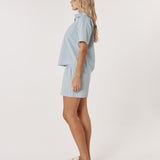 Indie PJ Separates Set - Blue/Green Stripe