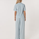 Simmy PJ Separates Set - Blue/Green Stripe