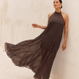 Steph Halter Neck Dress - Polka Dot