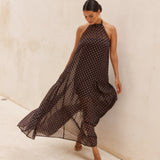 Steph Halter Neck Dress - Polka Dot