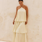 Nicola Layered Dress - Butter Yellow