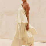 Nicola Layered Dress - Butter Yellow