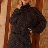 George Spot Mini Skirt - Black/White