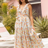 Panna Ruffled Neck Dress - Blossom