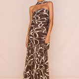 Hayley Strapless Mesh Dress in Floral – women's maxi dress by SASS