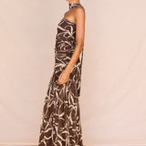 Hayley Strapless Mesh Dress in Floral – women's maxi dress by SASS
