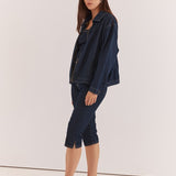 Kumi Zip Denim Jacket - Rinse Wash