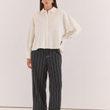 Ashby Peplum Shirt - White