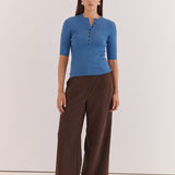 Lilee Rib Knit - Azure