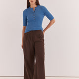 Lilee Rib Knit - Azure