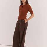 Lilee Rib Knit - Cognac