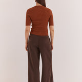 Lilee Rib Knit - Cognac