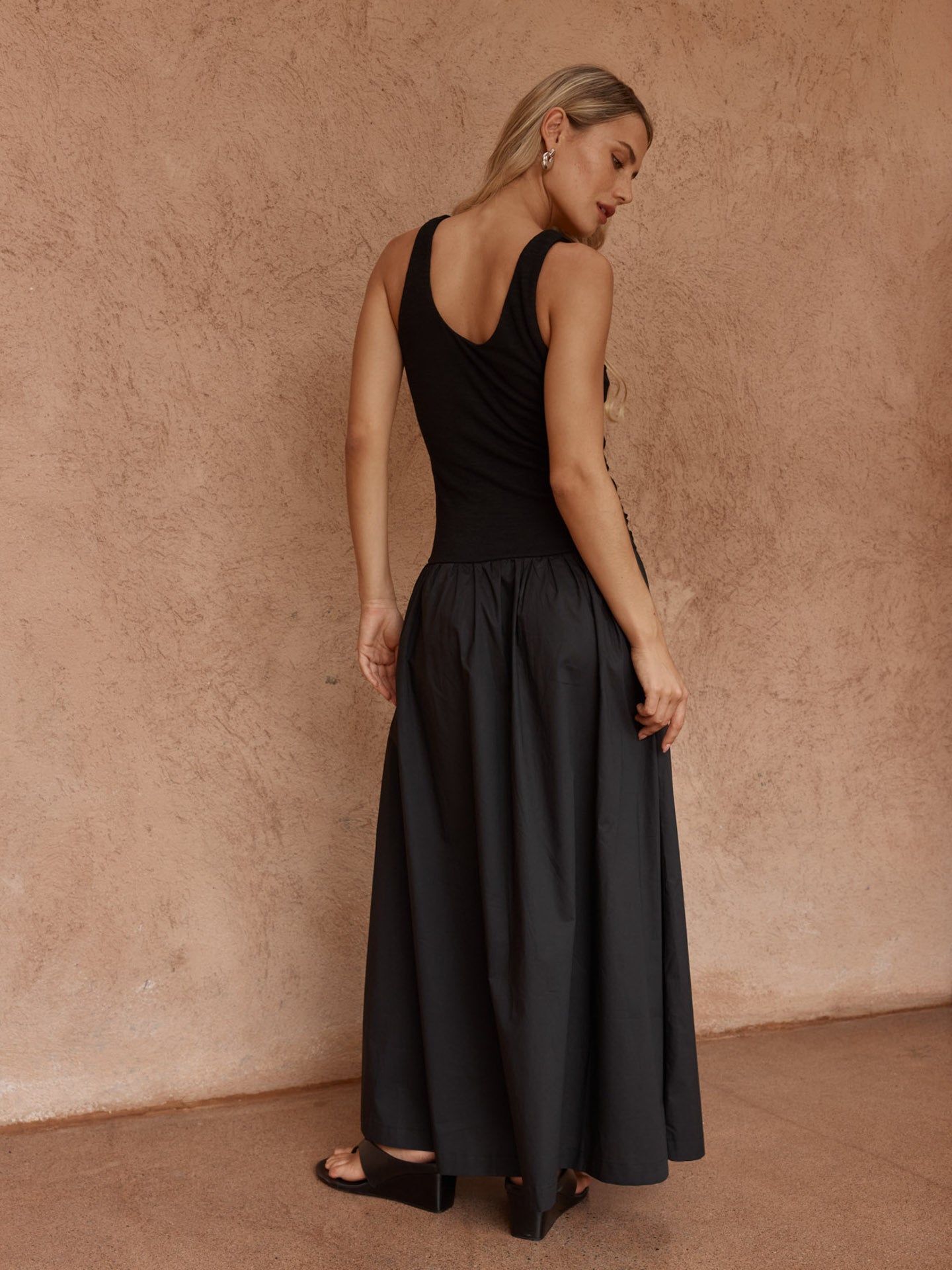 Harris Ruched Dress in Black – women's dress by SASS