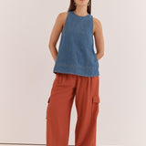 Loretta Denim Tunic